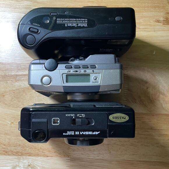 Lot of 3 Film Cameras Untested / For Parts or Repair Canon AF35M Vivitar Pentax - Picture 2 of 5